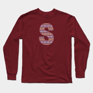 Monogram Letter S- geometric pattern Long Sleeve T-Shirt